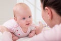 Picture of happy baby with mother Royalty Free Stock Photo