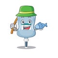 A Picture of happy Fishing saline bag design