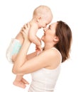 Picture of happy mother with adorable baby Royalty Free Stock Photo