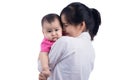 Picture of happy mother with adorable baby Royalty Free Stock Photo