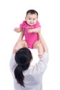 Picture of happy mother with adorable baby Royalty Free Stock Photo