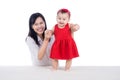 Picture of happy mother with adorable baby Royalty Free Stock Photo