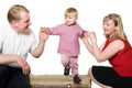 Picture of happy young family Royalty Free Stock Photo