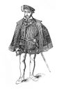 Picture of Henri II of France in the old book The Encyclopaedia Britannica, vol. 6, by C. Blake, 1877, Edinburgh
