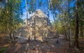 Picture of a historic pyramid in the Mexican Inca city of Coba on the Yucatan Peninsula