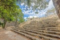 Picture of a historic pyramid in the Mexican Inca city of Coba on the Yucatan Peninsula