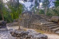 Picture of a historic pyramid in the Mexican Inca city of Coba on the Yucatan Peninsula