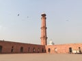 a picture of historical place badshahi masjid lahore