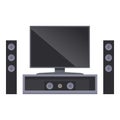Picture home theater icon cartoon vector. Screen visual Royalty Free Stock Photo