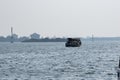 A picture of house boating in marine drive Royalty Free Stock Photo