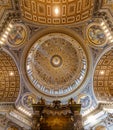 St. Peter`s Basilica Dome Interior