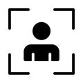 Picture vector glyph flat icon Royalty Free Stock Photo