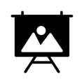 Picture vector glyph flat icon Royalty Free Stock Photo