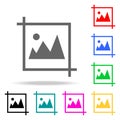 picture icons. Elements of human web colored icons. Premium quality graphic design icon. Simple icon for websites, web design, mob Royalty Free Stock Photo