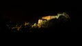 Illuminated Orava Castle, Oravsky Podzamok, Slovakia Royalty Free Stock Photo
