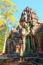 Picture illustrating Ta Som, a compact temple located in Angkor, Cambodia, erected at the end of the 12th century dedicated to