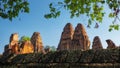 Picture illustrating the towers of Eastern Mebon, a well-known medieval Khmer building situated in Cambodia