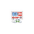A picture of independence day stamp on a waiting gesture Royalty Free Stock Photo