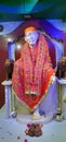 A picture of the Indian lord guru shirdi saibaba