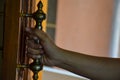 Picture of Indian style copper door handle