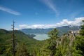 A picture of the inlet close to Squamish and the sea to sky gondola view deck.