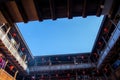 Picture Inside of the square roof Tulou, Fujian, China Royalty Free Stock Photo