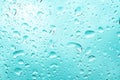 Picture Inside water rain drops on car window glass Royalty Free Stock Photo