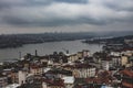 Bosporus river in Istanbul as seen from the Galatea Tower