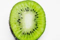 This picture is a kiwifruit on white background