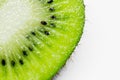 This picture is a kiwifruit on white background