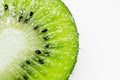 This picture is a kiwifruit on white background