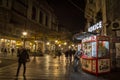 Popcorn tand Kokice on Kneza Mihailova street at night