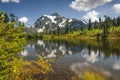 Picture Lake, Mt. Baker-Snoqualmie National Forest. Royalty Free Stock Photo