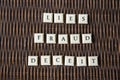 Letter blocks spelling out the words fraud deceit and lies