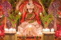 Picture of lord Mahavir swami idol also known as Vardhaman Mahavir was decorated