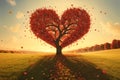 Lovely tree of love heart