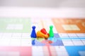 Picture of ludo game. Board game are the best entertainment for children`s and adults