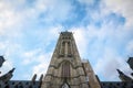 Main clock tower of the center block of the Parliament of Canada, in the Canadian Parliamentary complex of Ottawa, Ontario. I