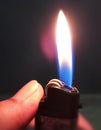 a picture of a match with a flame