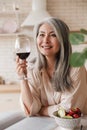 Amazing pretty woman drinking wine Royalty Free Stock Photo