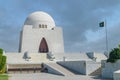 Picture of mausoleum of Quaid-e-Azam, famous landmark of Karachi Pakistan Royalty Free Stock Photo