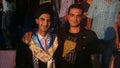 Picture of me and my friend at graduation party celebrating
