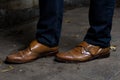 Men`s Formal Shoes Royalty Free Stock Photo