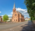 Picture of the Miltenberg city gate located non the main river bridge during daytime Royalty Free Stock Photo