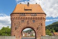 Picture of the Miltenberg city gate located non the main river bridge during daytime Royalty Free Stock Photo