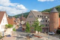 Picture of the Miltenberg city gate located non the main river bridge during daytime Royalty Free Stock Photo