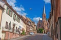 Picture of the Miltenberg city gate located non the main river bridge during daytime Royalty Free Stock Photo