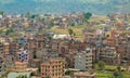 Picture of modern concrete buildings build in semi urban area