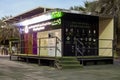 Picture of a modern recycling center located at the capital city of United Arab Emirates where citizens can easily recycle