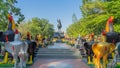 Picture of the monument of King Thonburi or King Taksin the Great.